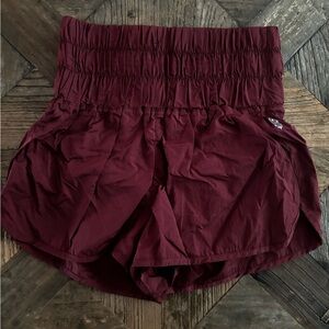 Free People Maroon Shorts size Small